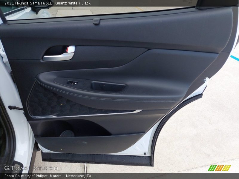 Quartz White / Black 2021 Hyundai Santa Fe SEL