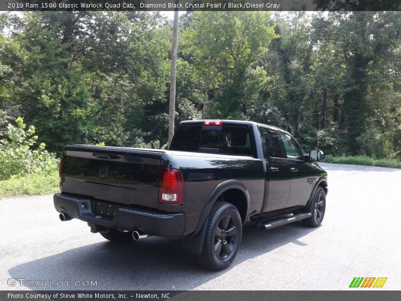 Diamond Black Crystal Pearl / Black/Diesel Gray 2019 Ram 1500 Classic Warlock Quad Cab