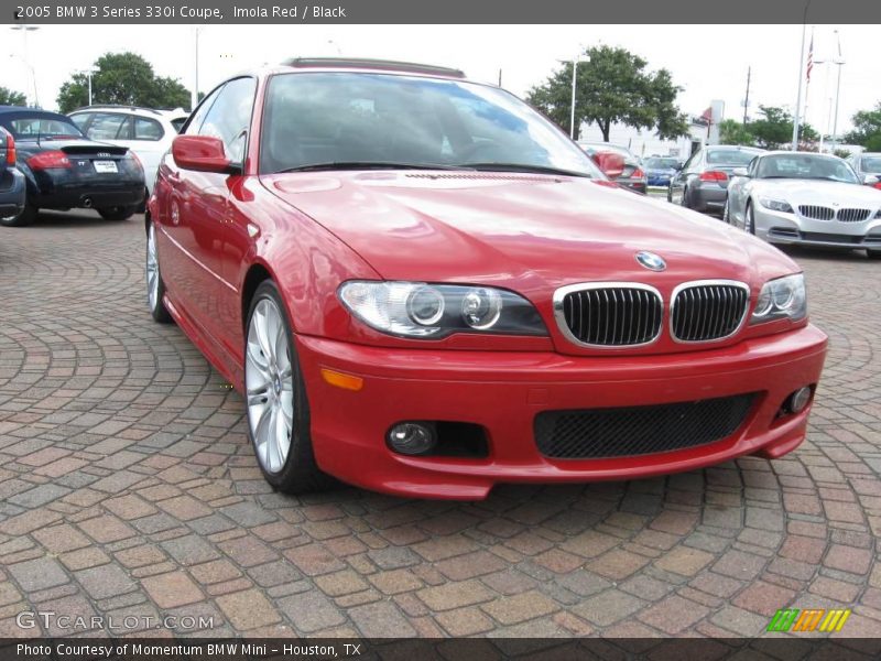 Imola Red / Black 2005 BMW 3 Series 330i Coupe
