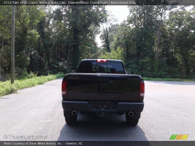 Diamond Black Crystal Pearl / Black/Diesel Gray 2019 Ram 1500 Classic Warlock Quad Cab