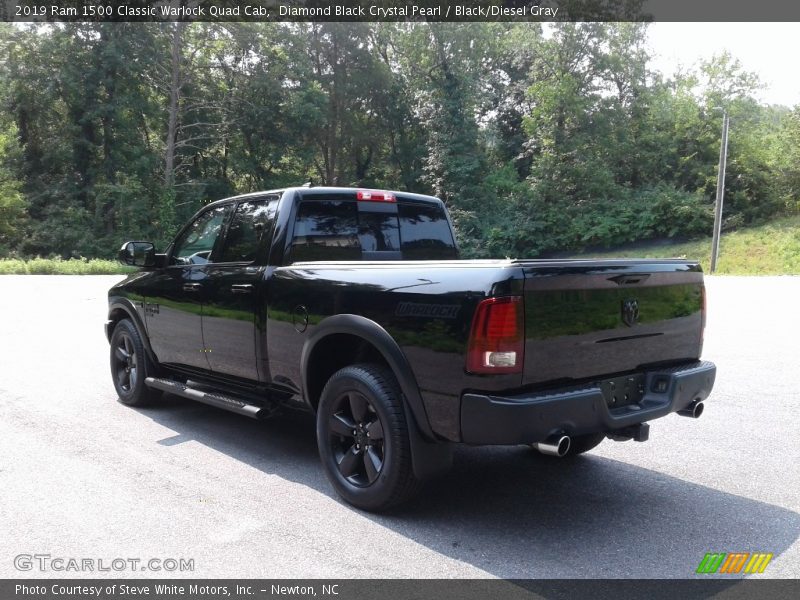 Diamond Black Crystal Pearl / Black/Diesel Gray 2019 Ram 1500 Classic Warlock Quad Cab