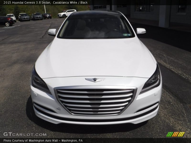 Casablanca White / Black 2015 Hyundai Genesis 3.8 Sedan