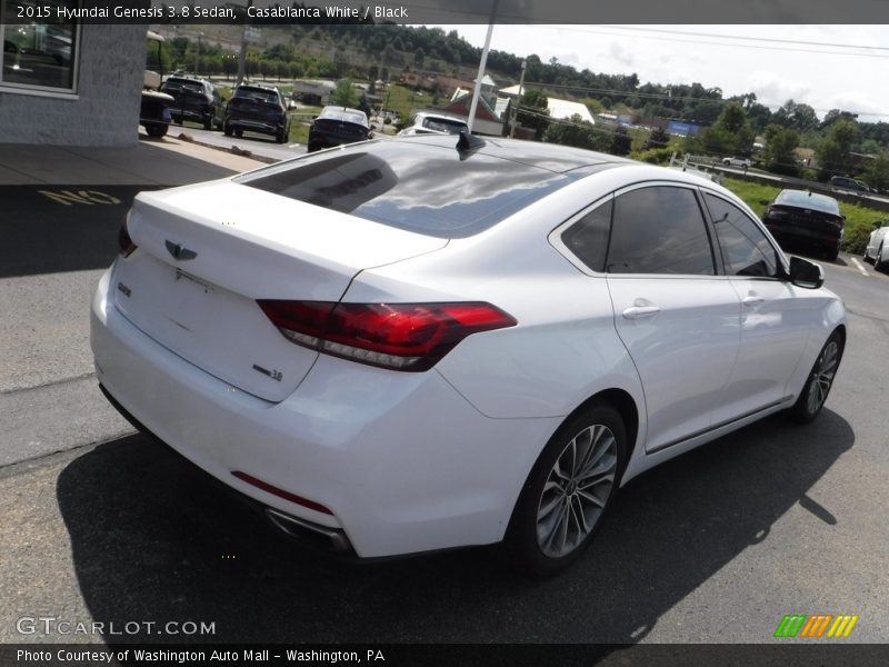 Casablanca White / Black 2015 Hyundai Genesis 3.8 Sedan