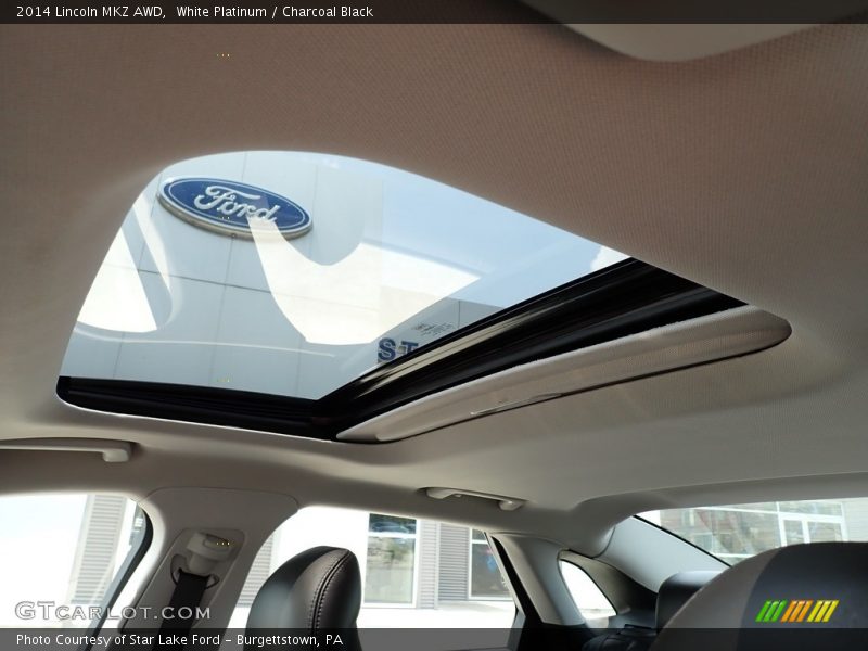 Sunroof of 2014 MKZ AWD