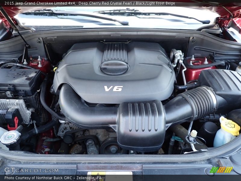 Deep Cherry Red Crystal Pearl / Black/Light Frost Beige 2015 Jeep Grand Cherokee Limited 4x4