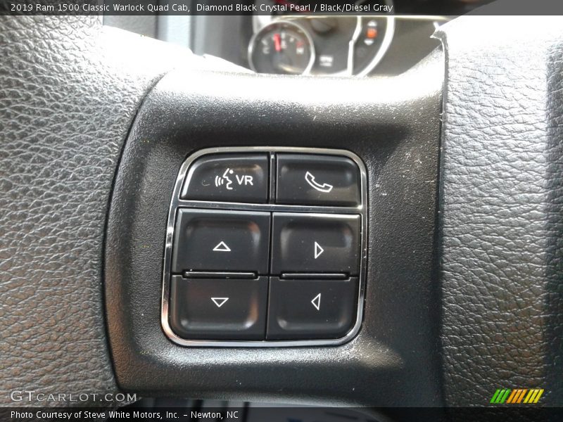 Diamond Black Crystal Pearl / Black/Diesel Gray 2019 Ram 1500 Classic Warlock Quad Cab