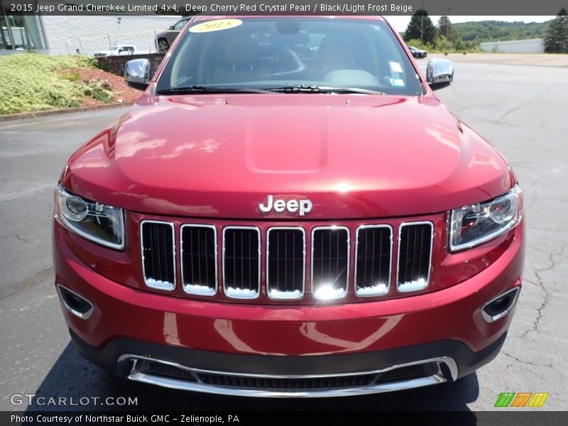 Deep Cherry Red Crystal Pearl / Black/Light Frost Beige 2015 Jeep Grand Cherokee Limited 4x4