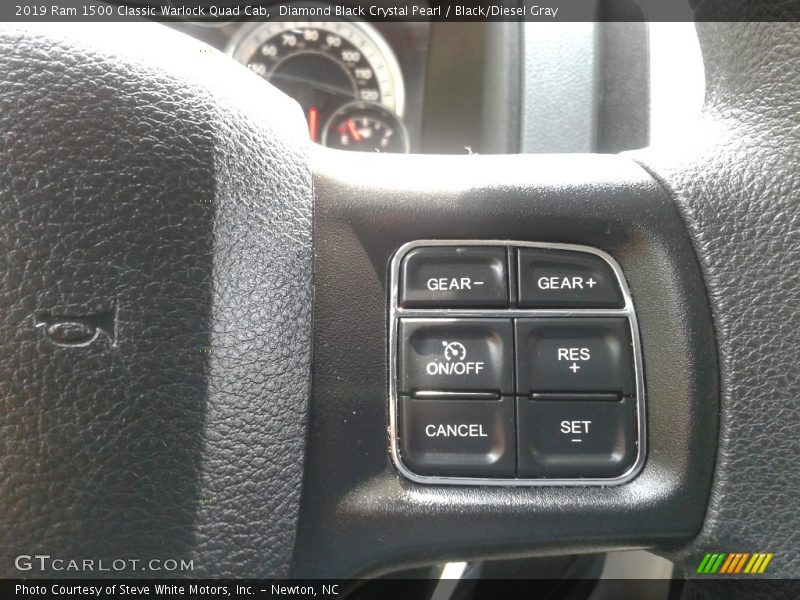 Diamond Black Crystal Pearl / Black/Diesel Gray 2019 Ram 1500 Classic Warlock Quad Cab