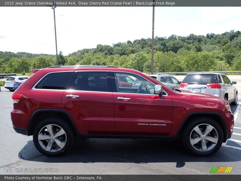 Deep Cherry Red Crystal Pearl / Black/Light Frost Beige 2015 Jeep Grand Cherokee Limited 4x4