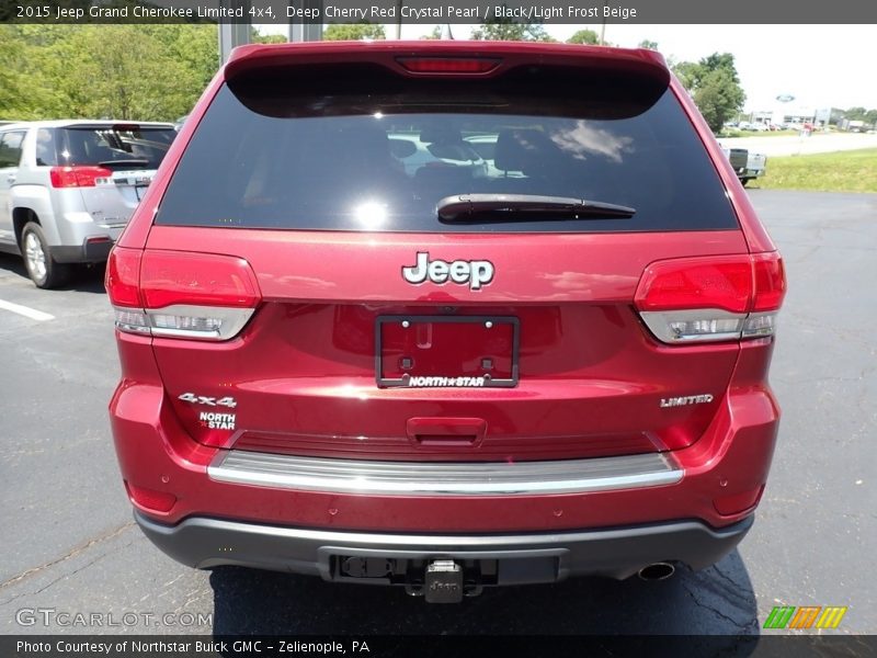 Deep Cherry Red Crystal Pearl / Black/Light Frost Beige 2015 Jeep Grand Cherokee Limited 4x4