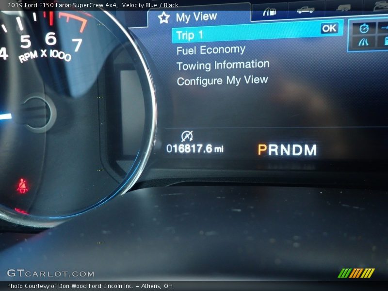 Velocity Blue / Black 2019 Ford F150 Lariat SuperCrew 4x4