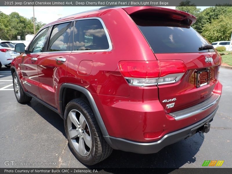 Deep Cherry Red Crystal Pearl / Black/Light Frost Beige 2015 Jeep Grand Cherokee Limited 4x4