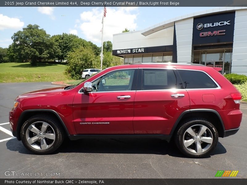 Deep Cherry Red Crystal Pearl / Black/Light Frost Beige 2015 Jeep Grand Cherokee Limited 4x4