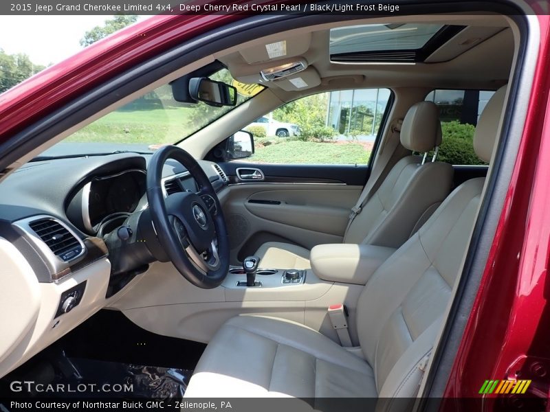 Deep Cherry Red Crystal Pearl / Black/Light Frost Beige 2015 Jeep Grand Cherokee Limited 4x4