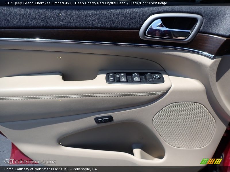 Deep Cherry Red Crystal Pearl / Black/Light Frost Beige 2015 Jeep Grand Cherokee Limited 4x4
