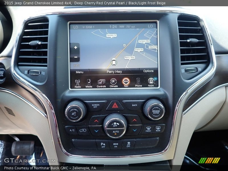 Deep Cherry Red Crystal Pearl / Black/Light Frost Beige 2015 Jeep Grand Cherokee Limited 4x4