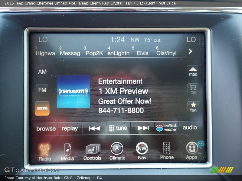 Deep Cherry Red Crystal Pearl / Black/Light Frost Beige 2015 Jeep Grand Cherokee Limited 4x4
