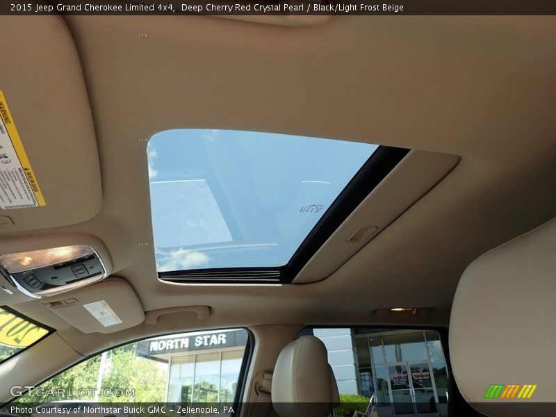 Deep Cherry Red Crystal Pearl / Black/Light Frost Beige 2015 Jeep Grand Cherokee Limited 4x4