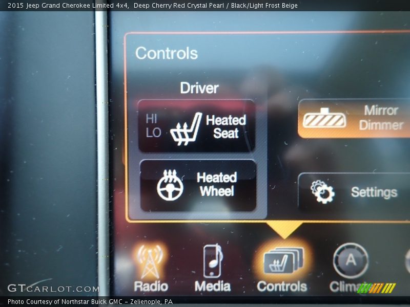 Deep Cherry Red Crystal Pearl / Black/Light Frost Beige 2015 Jeep Grand Cherokee Limited 4x4