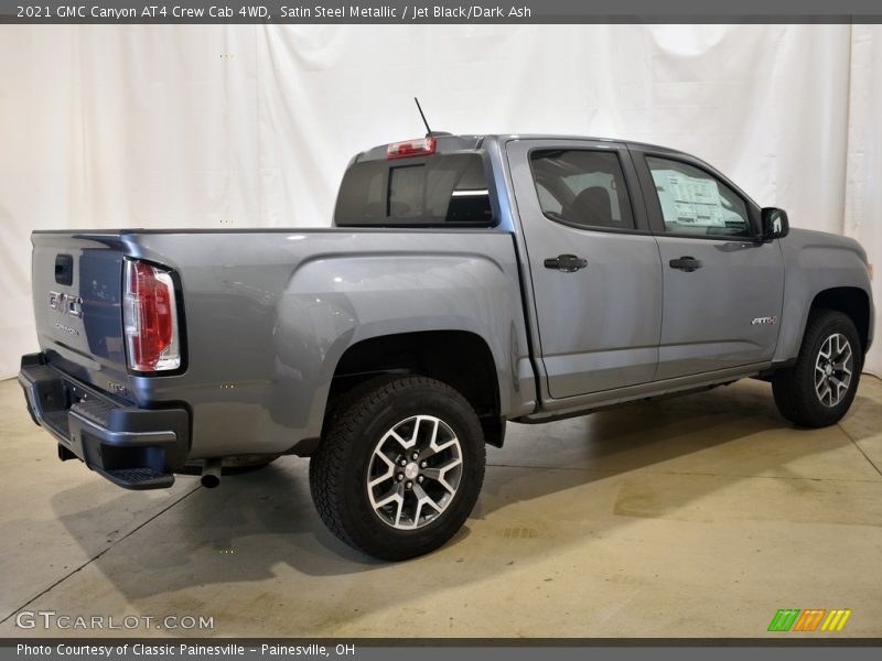 Satin Steel Metallic / Jet Black/Dark Ash 2021 GMC Canyon AT4 Crew Cab 4WD