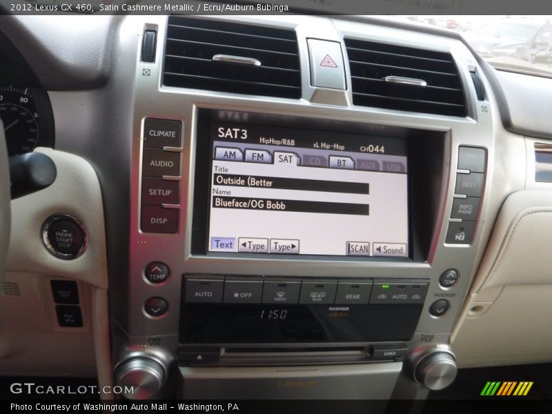Satin Cashmere Metallic / Ecru/Auburn Bubinga 2012 Lexus GX 460