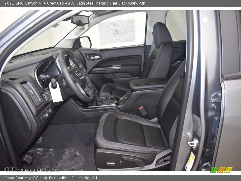 Satin Steel Metallic / Jet Black/Dark Ash 2021 GMC Canyon AT4 Crew Cab 4WD