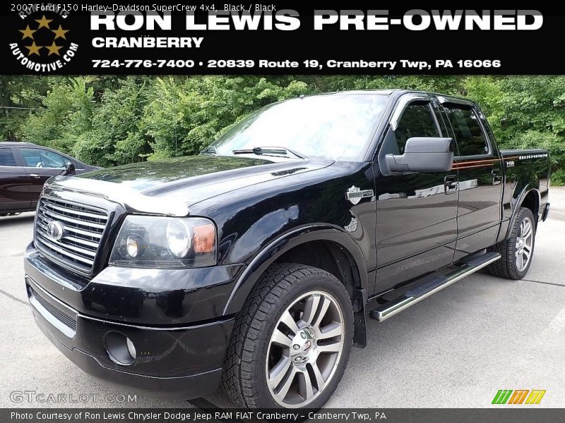 Black / Black 2007 Ford F150 Harley-Davidson SuperCrew 4x4