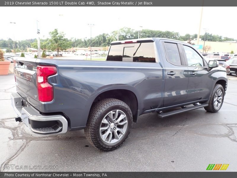 Shadow Gray Metallic / Jet Black 2019 Chevrolet Silverado 1500 LT Double Cab 4WD