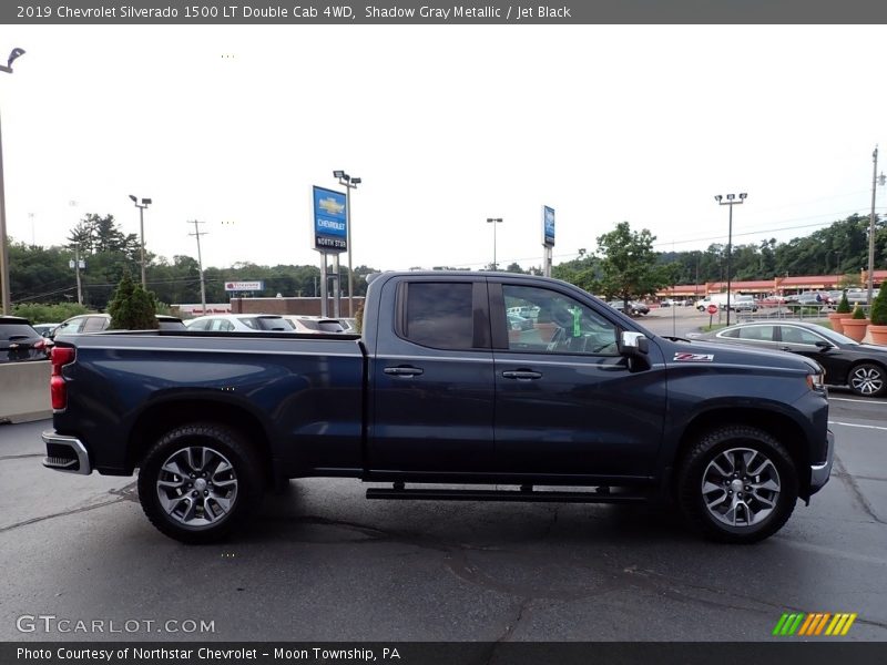 Shadow Gray Metallic / Jet Black 2019 Chevrolet Silverado 1500 LT Double Cab 4WD