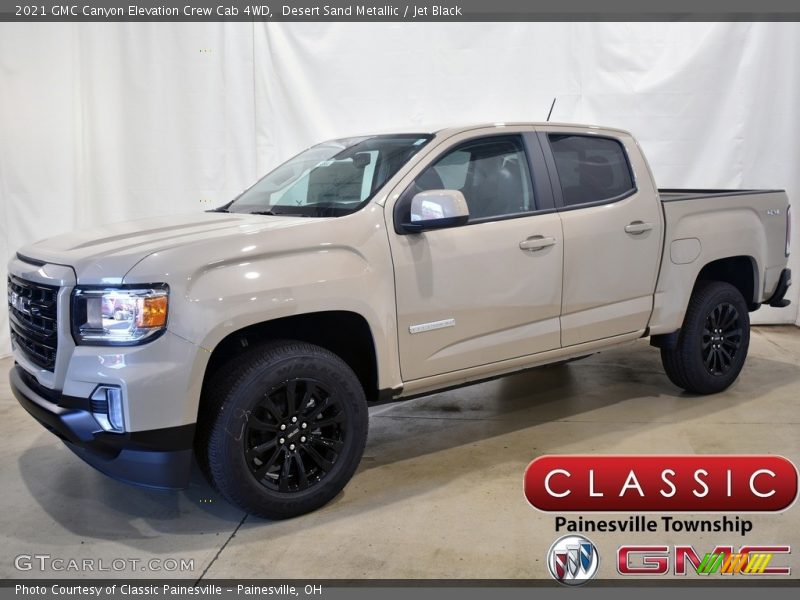 Desert Sand Metallic / Jet Black 2021 GMC Canyon Elevation Crew Cab 4WD