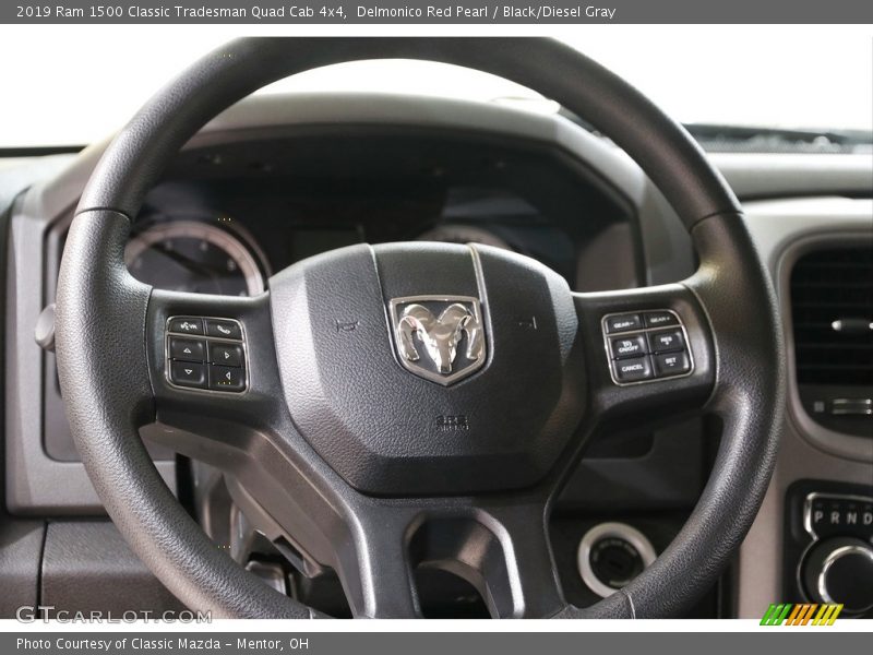 Delmonico Red Pearl / Black/Diesel Gray 2019 Ram 1500 Classic Tradesman Quad Cab 4x4