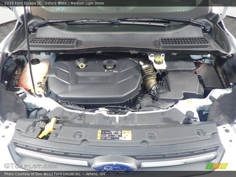 Oxford White / Medium Light Stone 2016 Ford Escape SE