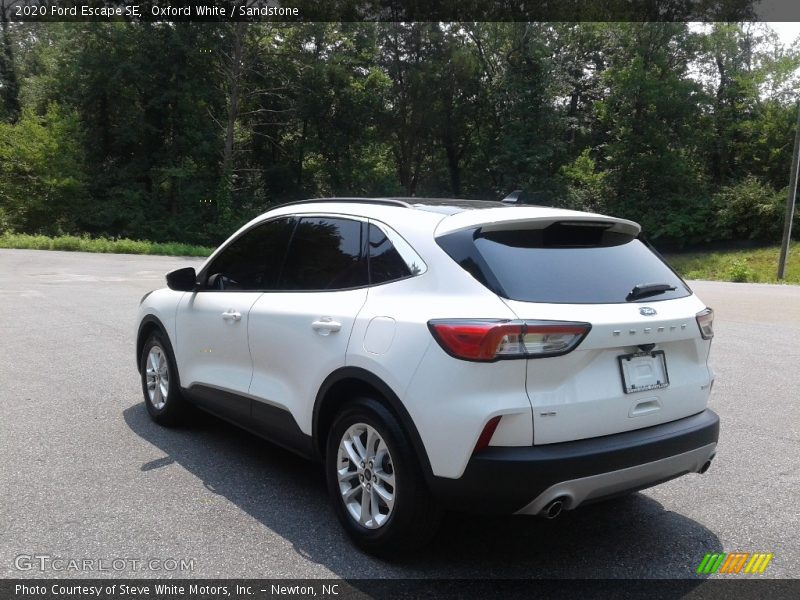 Oxford White / Sandstone 2020 Ford Escape SE