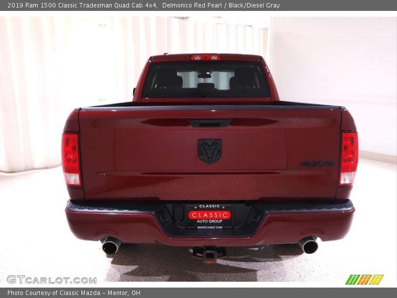 Delmonico Red Pearl / Black/Diesel Gray 2019 Ram 1500 Classic Tradesman Quad Cab 4x4