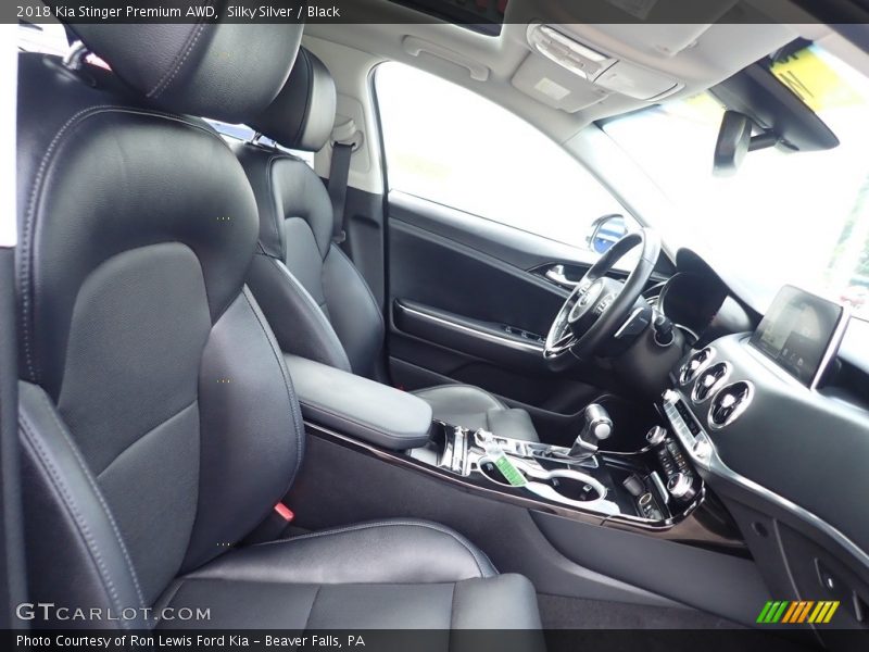 Silky Silver / Black 2018 Kia Stinger Premium AWD