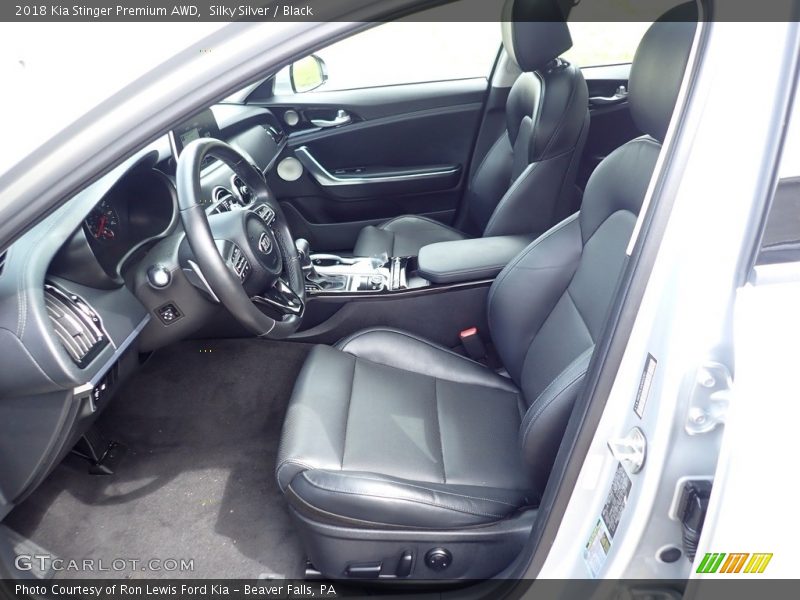 Silky Silver / Black 2018 Kia Stinger Premium AWD