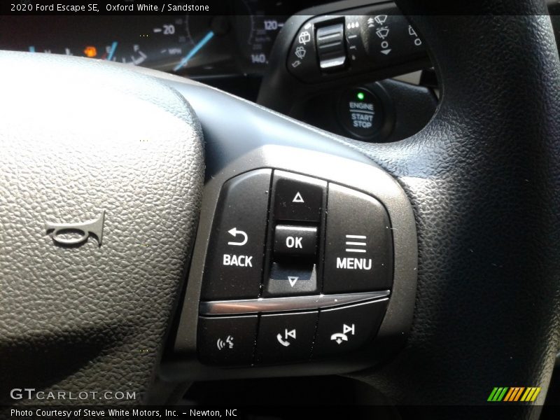 Oxford White / Sandstone 2020 Ford Escape SE