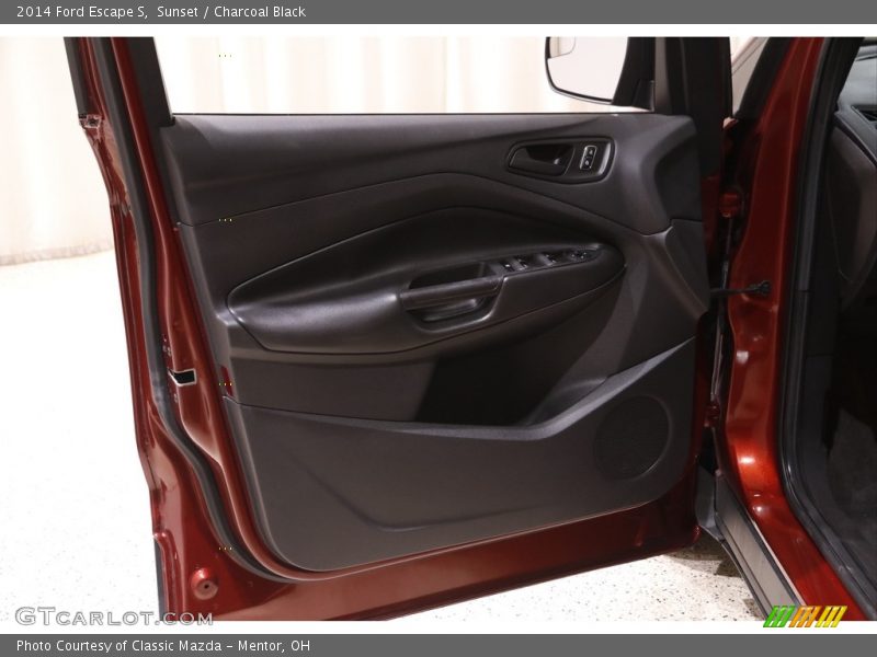 Sunset / Charcoal Black 2014 Ford Escape S