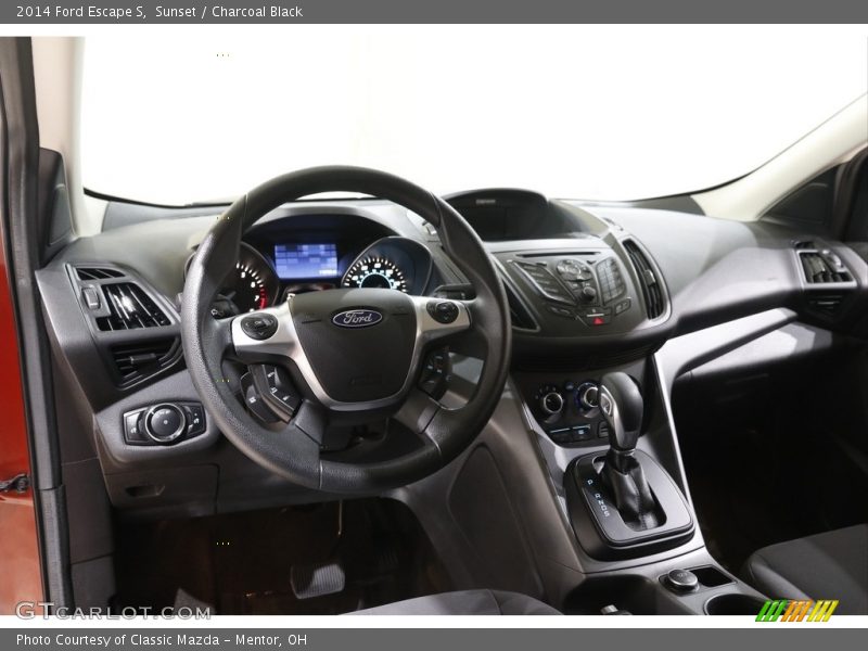 Sunset / Charcoal Black 2014 Ford Escape S