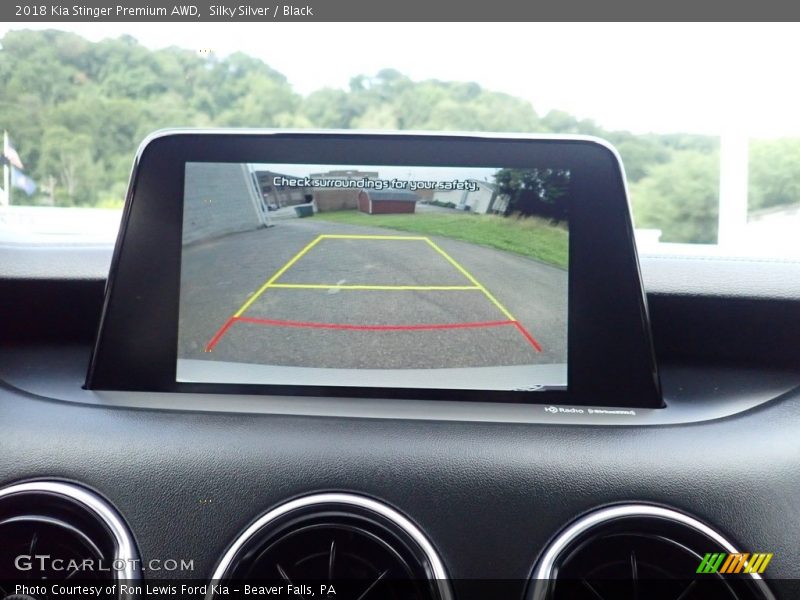 Silky Silver / Black 2018 Kia Stinger Premium AWD