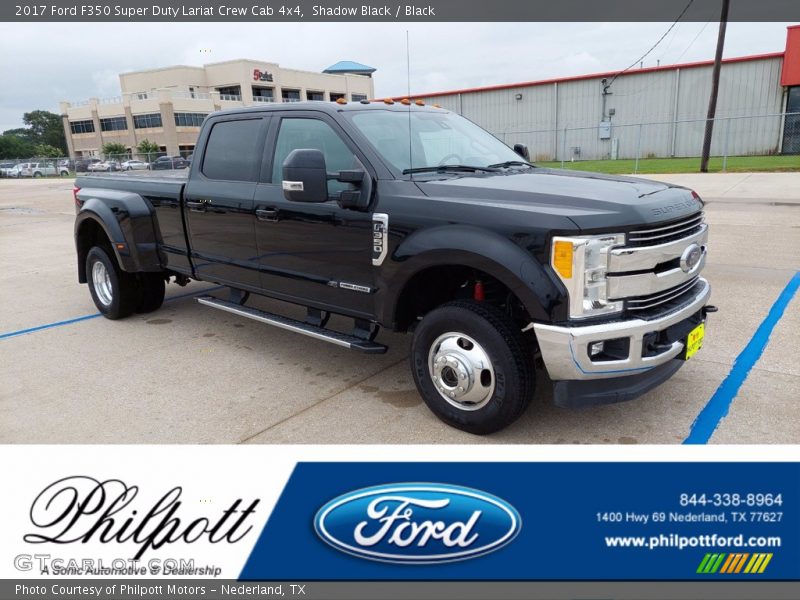 Shadow Black / Black 2017 Ford F350 Super Duty Lariat Crew Cab 4x4