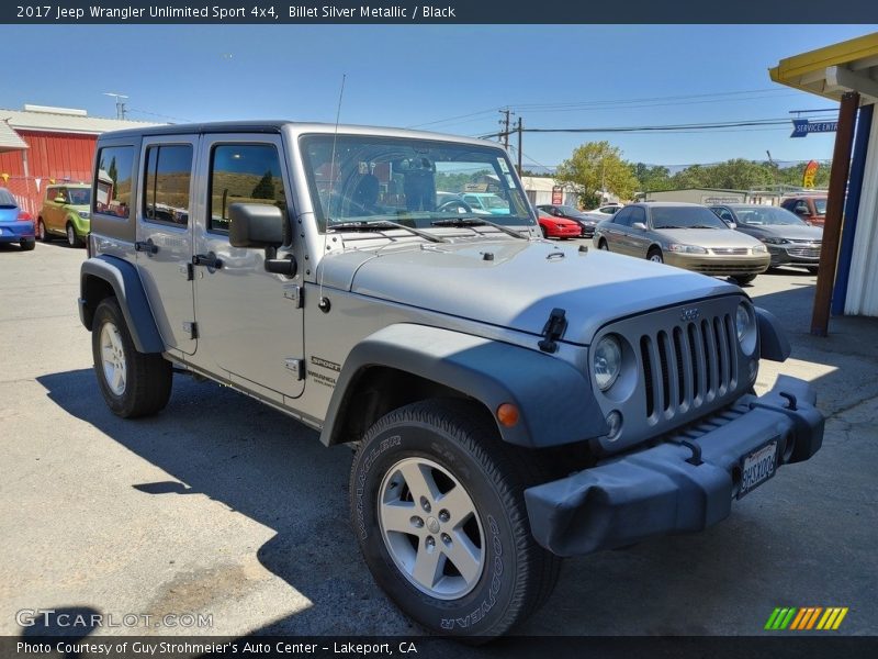 Billet Silver Metallic / Black 2017 Jeep Wrangler Unlimited Sport 4x4