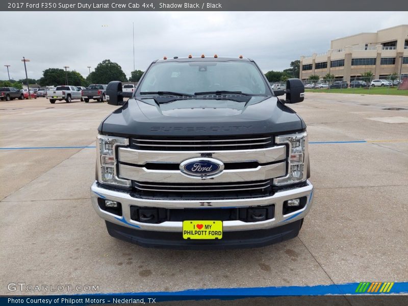 Shadow Black / Black 2017 Ford F350 Super Duty Lariat Crew Cab 4x4