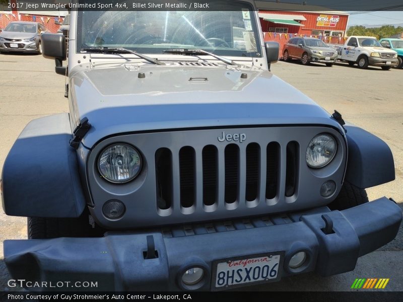 Billet Silver Metallic / Black 2017 Jeep Wrangler Unlimited Sport 4x4