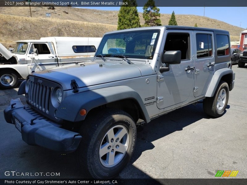 Billet Silver Metallic / Black 2017 Jeep Wrangler Unlimited Sport 4x4