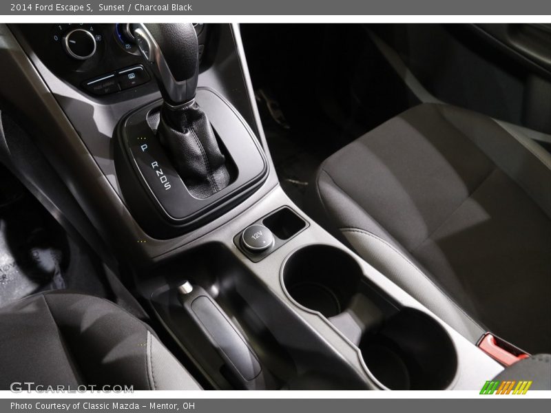 Sunset / Charcoal Black 2014 Ford Escape S