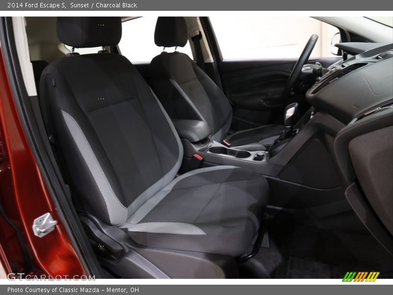 Sunset / Charcoal Black 2014 Ford Escape S