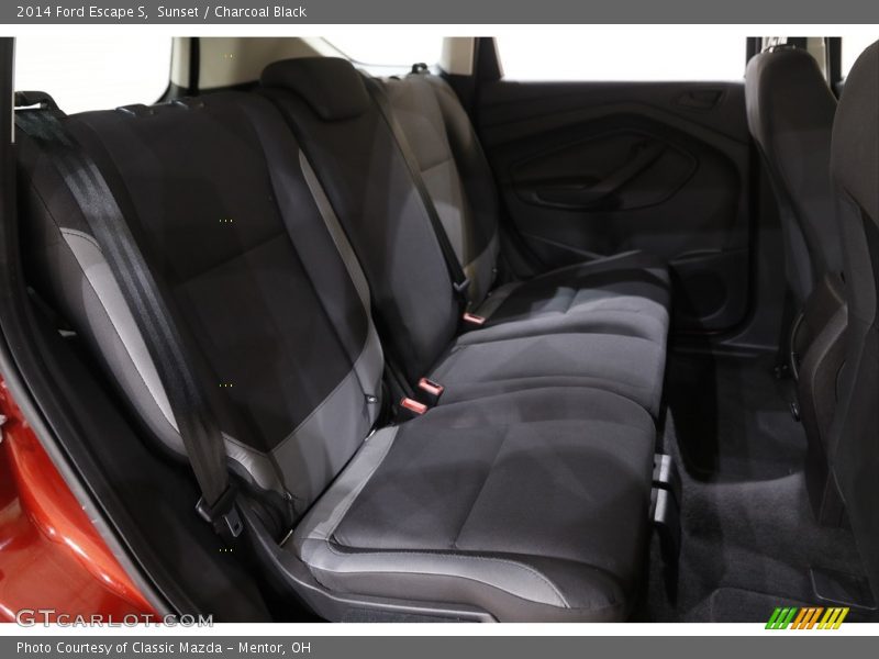 Sunset / Charcoal Black 2014 Ford Escape S