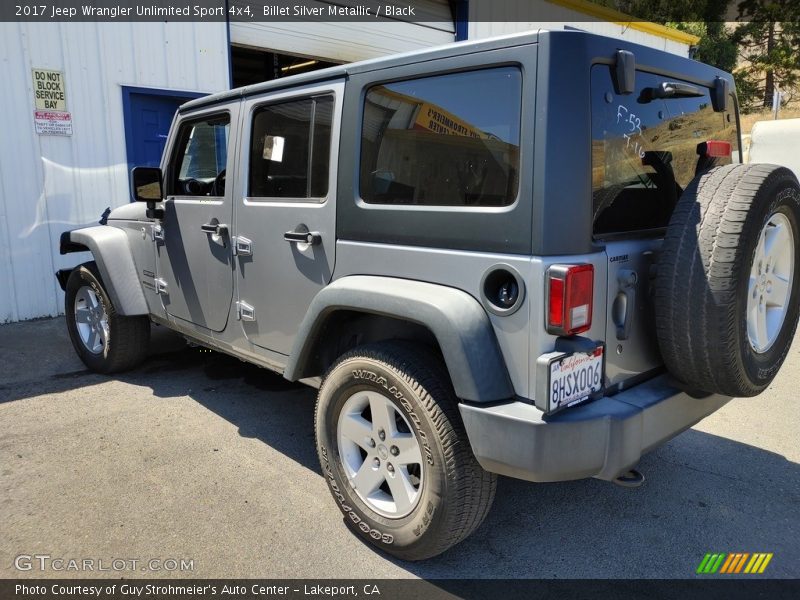 Billet Silver Metallic / Black 2017 Jeep Wrangler Unlimited Sport 4x4