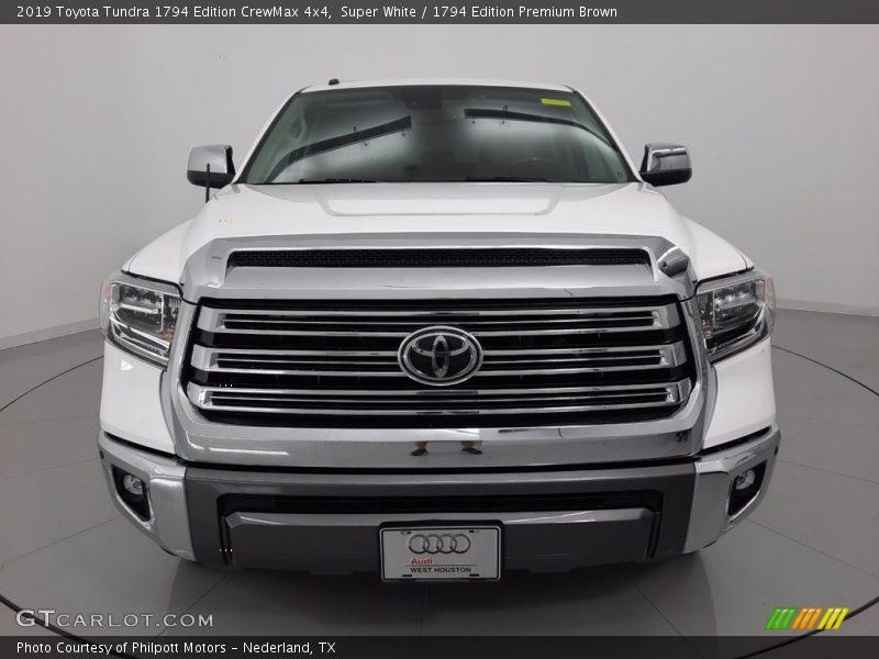 Super White / 1794 Edition Premium Brown 2019 Toyota Tundra 1794 Edition CrewMax 4x4